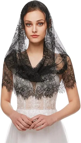 Vista 2 de Nanchor Bridal Veil Women's Simple Tulle Short Wedding Veil Ribbon Edge with Comb for Wedding Bachelorette Party