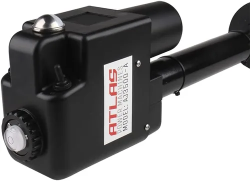 Vista 2 de South Bend Components Atlas Power Machines 3500 lb Rv Electric Tongue Jack con carcasa de plástico negro