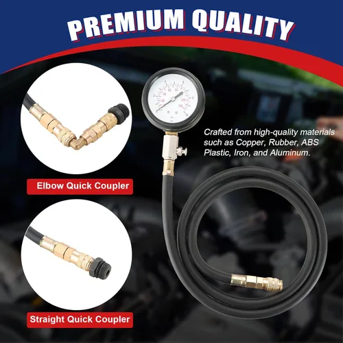 Vista 5 de NYXOVA Kit de comprobador de presión de aceite, herramienta profesional de medidor de presión de aceite para prueba de diagnóstico del motor