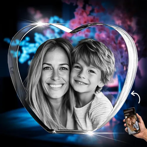 Vista 11 de Cristal de corazón 3D