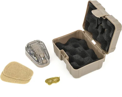 Vista 6 de NOBUHIRO Tactical Helmet Signal Light Optional 4 Modes with Visible LED + IR Constant-on/Strobe, Waterproof Ladybird Survival Identification Lamp