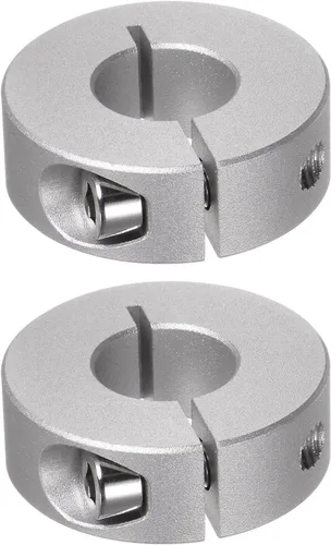Vista 18 de HARFINGTON Collar de eje de 2 piezas de 0.236 in de diámetro de aleación de aluminio con tornillo dividido collares de abrazadera, 0.787 in