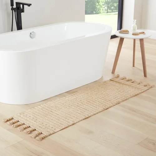 Vista 38 de Lucky Brand Alfombra Corredor Bohemia de Algodón con Flecos - 20' x 68" Alfombra de Baño Azul Aguamarina