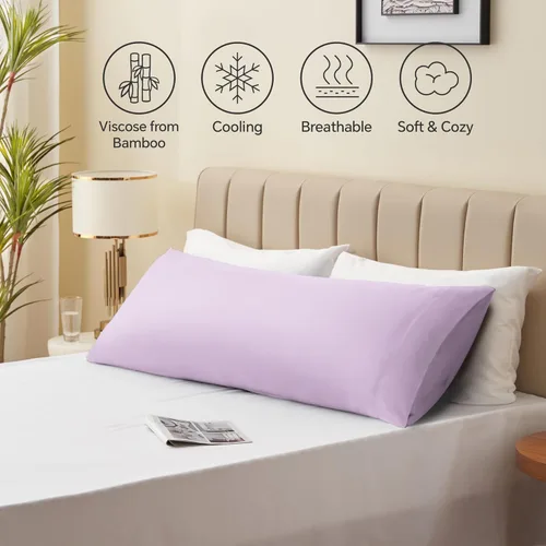 Vista 52 de BEDELITE - Juego de 2 fundas de almohada con solapa, tamaño estándar, rayón de bambú, frescas, suaves y transpirables, para personas calurosas