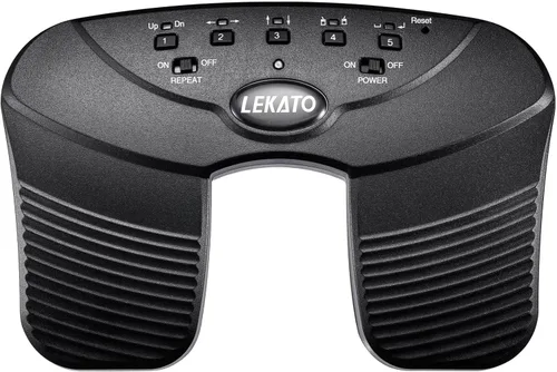 Vista 9 de LEKATO - Pedal Bluetooth inalámbrico para voltear páginas de música, pedal para voltear páginas para iPad, tabletas Android y teléfonos iOS