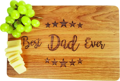 Tabla de cortar con grabado láser de 13 x 8 pulgadas para papá, regalo para el día del padre, regalo para el día del padre, regalo para Navidad,