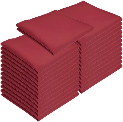 Vista 7 de Arkwright Servilletas de tela para restaurante, (paquete de 25) servilletas de poliéster hilado con bordes con dobladillo, ideal para cenas, bodas
