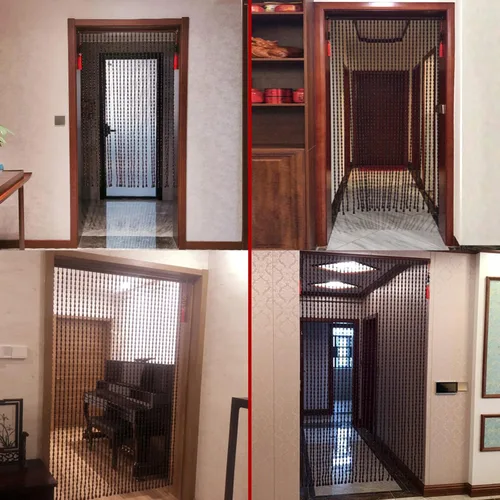 Vista 6 de Cortina de cuentas de madera de 25 hebras, para colgar en la puerta, no se decolora fácilmente, no se enreda, sala de estar, bodas, fiestas