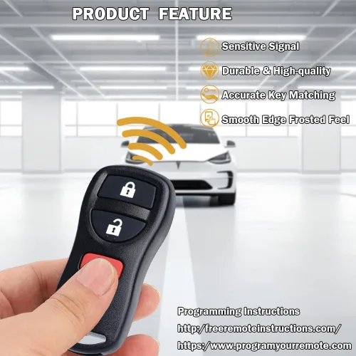 Vista 4 de Llavero de coche con control remoto de entrada sin llave para Nissan Frontier Armada Pathfinder Quest Xterra Titan Sentra Murano Versa 2002-2019