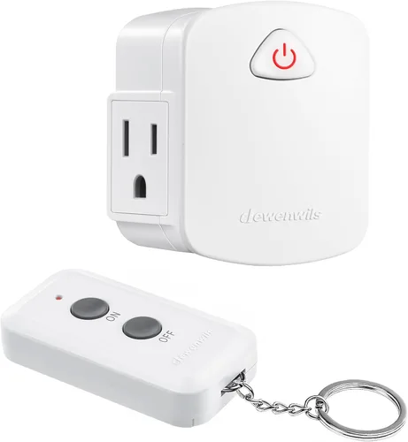 Dewenwils - Outlet para control remoto, inalámbrico, controlador y receptor único, código de aprendizaje, amplio uso para electrodomésticos.,