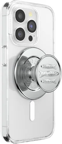Vista 15 de Agarre para teléfono PopSockets con soporte expansible, agarre adhesivo - Transparente