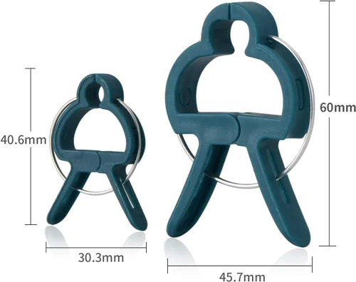 Vista 2 de 60PCS Plant Clips 2 Sizes Adjusting Reusable Garden Plant Supports Clips for Supporting Stems of Flower Vine Vegetables Tomatoes Climbing