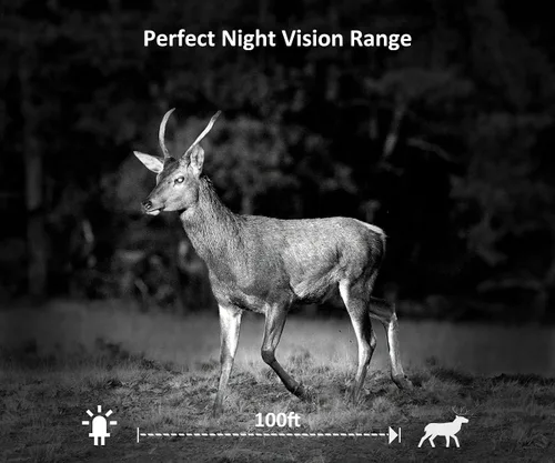 Vista 6 de GardePro Cámara E7 WiFi Trail (no celular), fotos de 48 MP, video HD 1296P, control de aplicación con vista en vivo, gran angular de 110°, visión