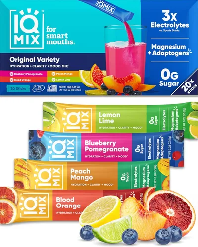 Vista 20 de IQMIX x Chef Thomas Keller - Polvo de Electrolitos para Hidratación – Fórmula 4 en 1 para Hidratación, Claridad Mental, Estado de Ánimo