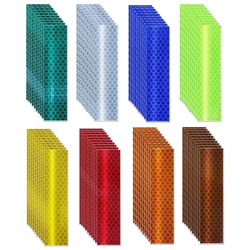 Vista 69 de Adhesivos reflectantes reflectantes de 1 pulgada de diámetro, reflector, impermeable, cinta adhesiva de advertencia de alta visibilidad