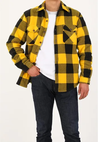 Vista 5 de Chaqueta de franela con forro de polar sherpa para hombre (forro completo de polar sherpa)