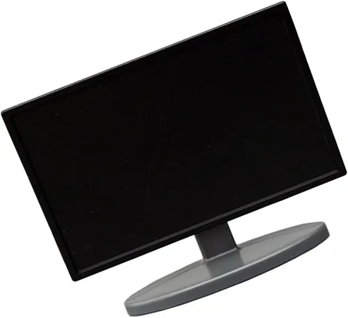 Vista 3 de Toyvian Mini modelo de TV de 3.14 x 2.55 x 0.78 pulgadas, accesorio de muebles de casa de muñecas, televisión de simulación de plástico para muñecas