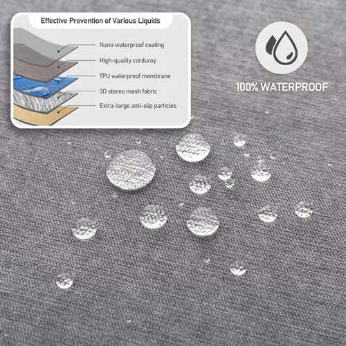 Vista 2 de Foreate Funda de sofá impermeable antideslizante para sofá seccional, manta Protector de muebles contra arañazos para gatos, protector de sofá
