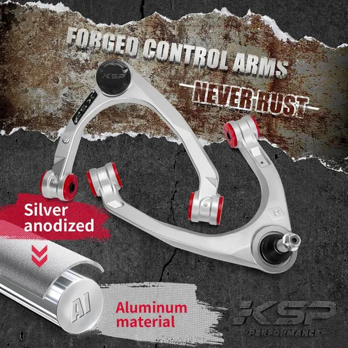 Vista 6 de KSP Brazo de Control Superior Delantero Para Toyota 4Runner 2003-2023, Brazo de Control de Aluminio Delantero Ajustable de 2-4" Para 2006-2016 FJ