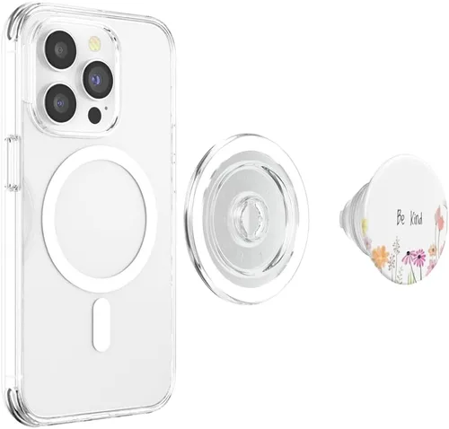Vista 3 de Floral Be Kind PopSockets PopGrip: agarre intercambiable para teléfonos y tabletas PopSockets MagSafe PopGrip para iPhone