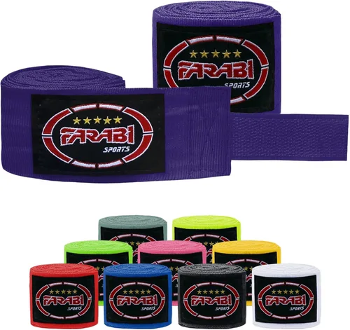 Vista 9 de FARABI - Vendas de mano de boxeo para niños, 8.2 ft, vendas de mano junior, envolturas de mano para boxeo, Muay Thai, MMA Boxeo, vendas de mano
