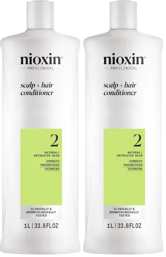 Vista 13 de Acondicionador Nioxin Scalp + Hair Thickening System 2 Para cabello natural o sin tratar con adelgazamiento progresivo Con Niacinamida y Biotina