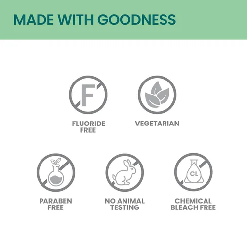 Vista 6 de Himalaya Pasta de dientes blanca brillante, libre de flúor para reducir la placa y blanquear los dientes, 6.17 onzas