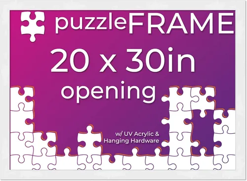 Vista 25 de Poster Palooza Kit de marco de rompecabezas de 11.25 x 38.25 pulgadas. El kit incluye hojas de pegamento para rompecabezas, marco de rompecabezas