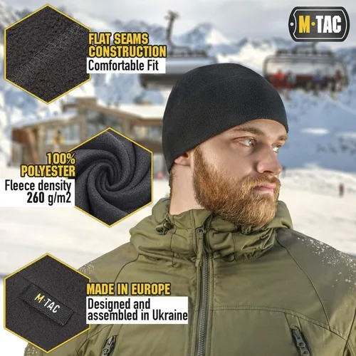 Vista 5 de M-Tac Watch Cap Fleece Mens Winter Hat Military Tactical Skull Cap Beanie