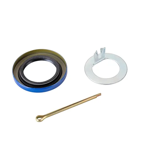 Vista 5 de Paquete de 2 kits de rodamientos de rueda de eje de remolque L44643 L44610 que se ajustan a eje de remolque de 1'', 2000-2200 Lbs, sellos de grasa