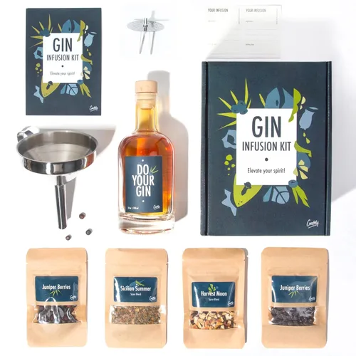 Vista 15 de Tequila Infusion Kit by Craftly Plant-Based Infusions for Cocktails Tequila Set for him Birthday Gift for Men & Women Spices & Bottle