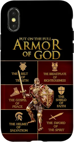 Vista 5 de Warrior of God Put On The Full Armor of God Funda para iPhone 17