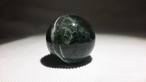 Vista 19 de Auténtica colección de esferas pulidas de piedra semipreciosa (obsidiana copo de nieve)
