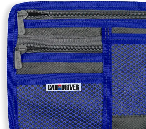 Vista 8 de Car and Driver Organizador de visera Accesorios para visera Bolsillo de red para tarjetas de coche Accesorios interiores para automóviles