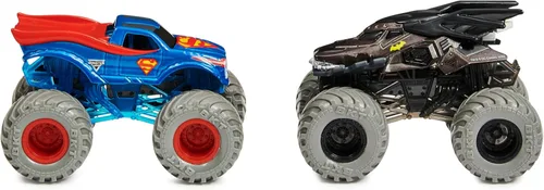 Vista 2 de Monster Jam, Camiones monstruo fundidos a presión oficiales de Batman vs Superman que cambian de color, escala 1:64