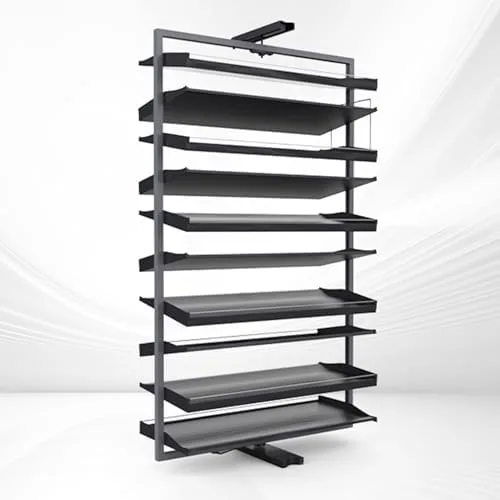 Vista 12 de 360° Rotating Shoe Organizer - Stylish Hidden Shoe Cabinet, Space-Saving Shoe Rack for Entryway, Living Room & Hallway - Modern Storage Solution