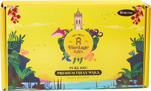 Vista 5 de Heritage Kava Waka Fijian Pure Premium 16oz/1lb