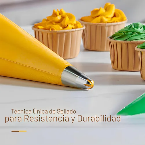 Vista 2 de Keenpioneer Piping Bag - Bolsa desechable para decoración de tartas, 100 unidades, 12 pulgadas, transparente
