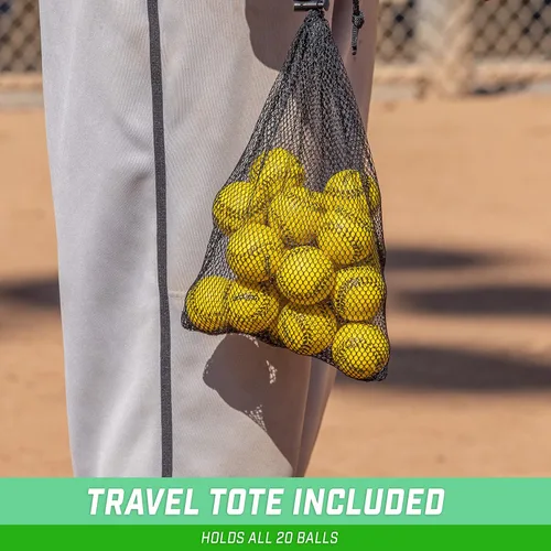 Vista 6 de GoSports Mini Bolas de Espuma de Béisbol - Paquete de 20 o 50 para Máquinas de Lanzamiento y Entrenamiento de Precisión de Bateo