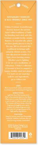 Vista 2 de Triloka Incienso premium, ámbar, 10 varillas