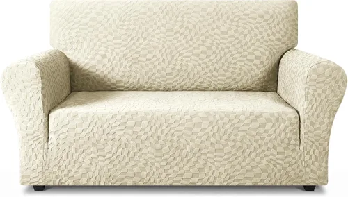 Vista 30 de ZNSAYOTX 1 Funda de silla Jacquard para sala de estar, funda de silla de alta elasticidad con brazos, antideslizante, apta para mascotas, funda