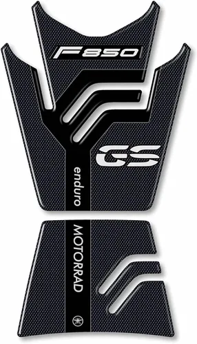 labelbike - Adhesivo 3D para motocicleta, protección y decoración para depósito de combustible en resina compatible con BMW F850 GS 2018-2024, negro