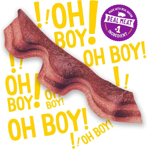 Vista 2 de Purina Beggin' Strips Con Carne Real Golosinas para Perros con Sabores de Tocino y Carne de Res - (Paquete de 2) Bolsas de 26 oz