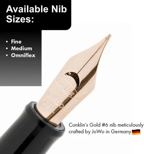 Vista 2 de Herringbone Signature Pluma Estilográfica Azul - 14K M