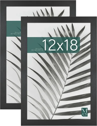 Vista 63 de MCS Studio Gallery Marco para Póster de 16x24 Pulgadas, Veta de Madera Negra, Madera Diseñada, Colgado Vertical y Horizontal en Pared, Marco Grande