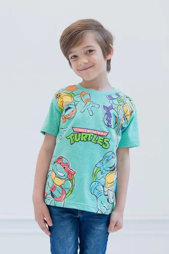 Vista 2 de Nickelodeon Teenage Mutant Ninja Turtles - Paquete de 3 camisetas gráficas de manga corta