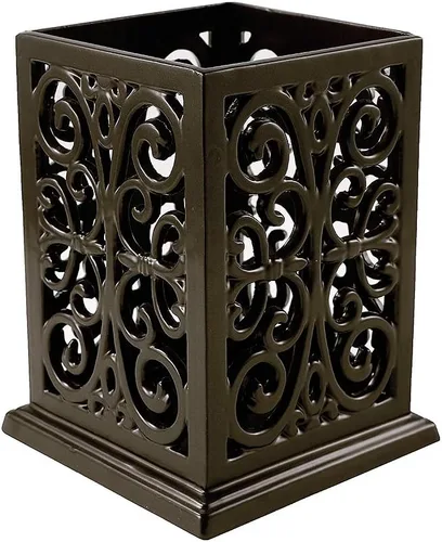 jogreful Soporte para utensilios de cocina de hierro fundido para encimera, organizador de utensilios extra grande con base pesada, decoración Café