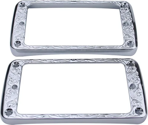 Vista 8 de Guyker Juego de anillos de montaje Humbucker de metal con parte inferior curvada, reemplazo de marco de cubierta de puente y cuello, compatible