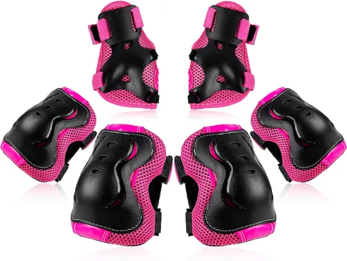 Vista 15 de BOSONER - Rodilleras y coderas para niños y jóvenes, equipo de protección para patines de ruedas, ciclismo, BMX, bicicleta, patineta, patinaje