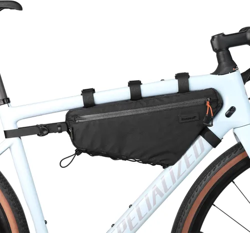 Vista 14 de Rhinowalk Bolsa de Marco Frontal de Bicicleta Bolsa Bajo Tubo Superior Triangular Accesorios de Ciclismo de 1.7L de Nylon Ligero para Bicicleta